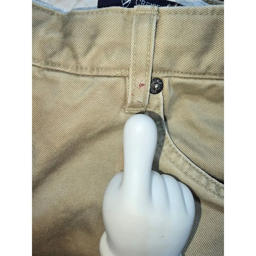 Cremieux Classic Khaki Chino Pants - Size 36 x 32 - Made in France - 26